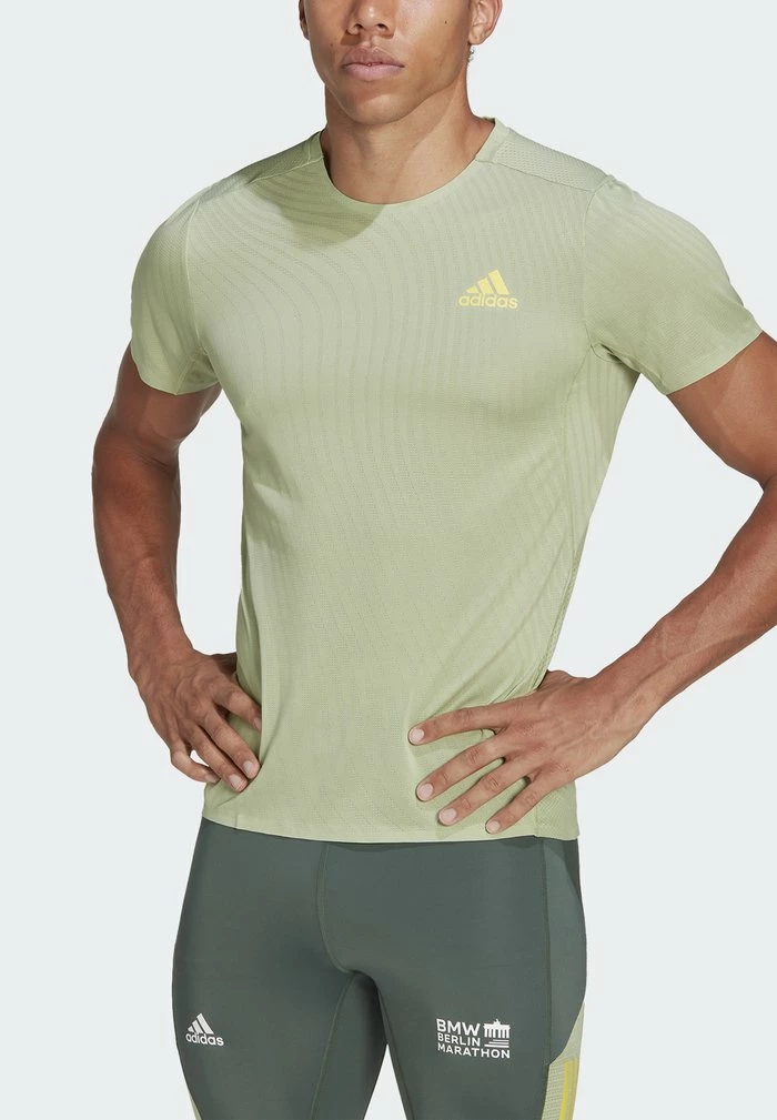 Adidas Performance ADIZERO SPEED T - Sports T-shirt - Magic Lime 6 Adidas Performance ADIZERO SPEED T - Sports T-shirt - Magic Lime - Image 4