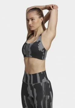 Adidas Performance Medium Support Sports Bra - Grey