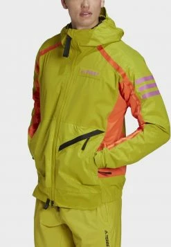 Adidas Performance UTILITAS - Hardshell Jacket - Green -adidas Performance Shop 82d071b6361a4ecba8fadfedfb3aded5