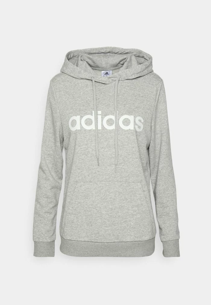 Adidas Performance Hoodie - Medium Grey Heather/white 7 Adidas Performance Hoodie - Medium Grey Heather/white - Image 5