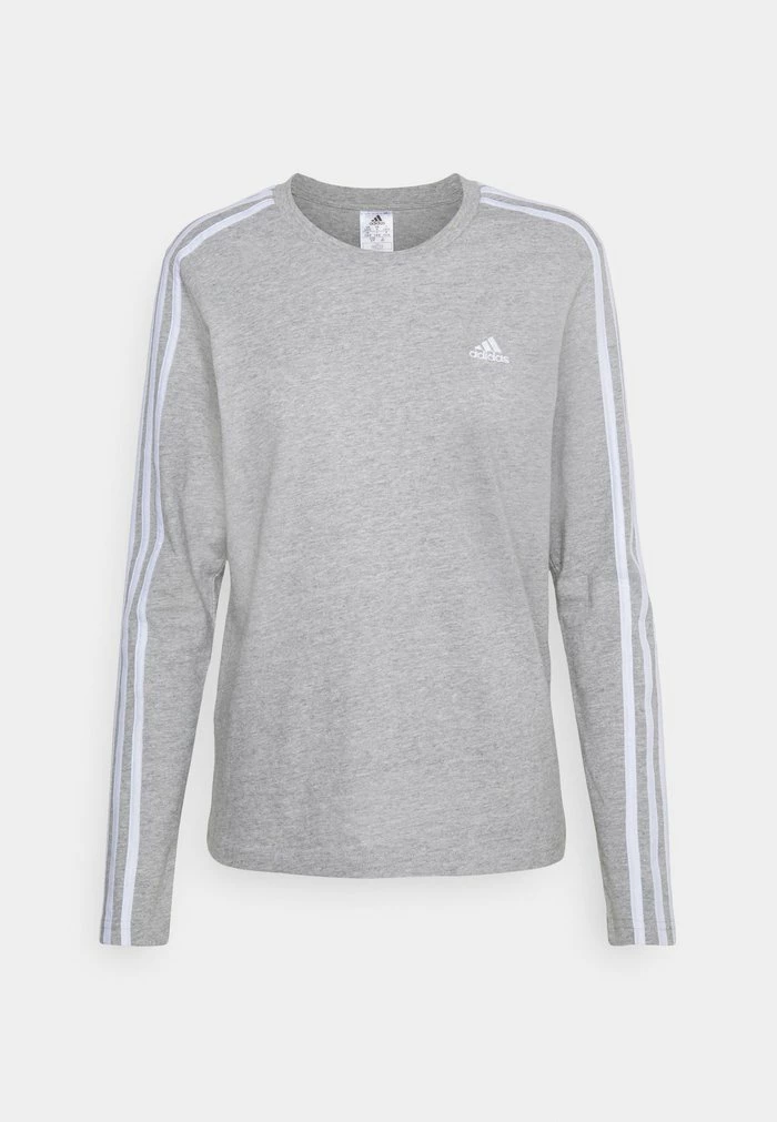 Adidas Performance Long Sleeved Top - Medium Grey Heather/white 7 Adidas Performance Long Sleeved Top - Medium Grey Heather/white - Image 5