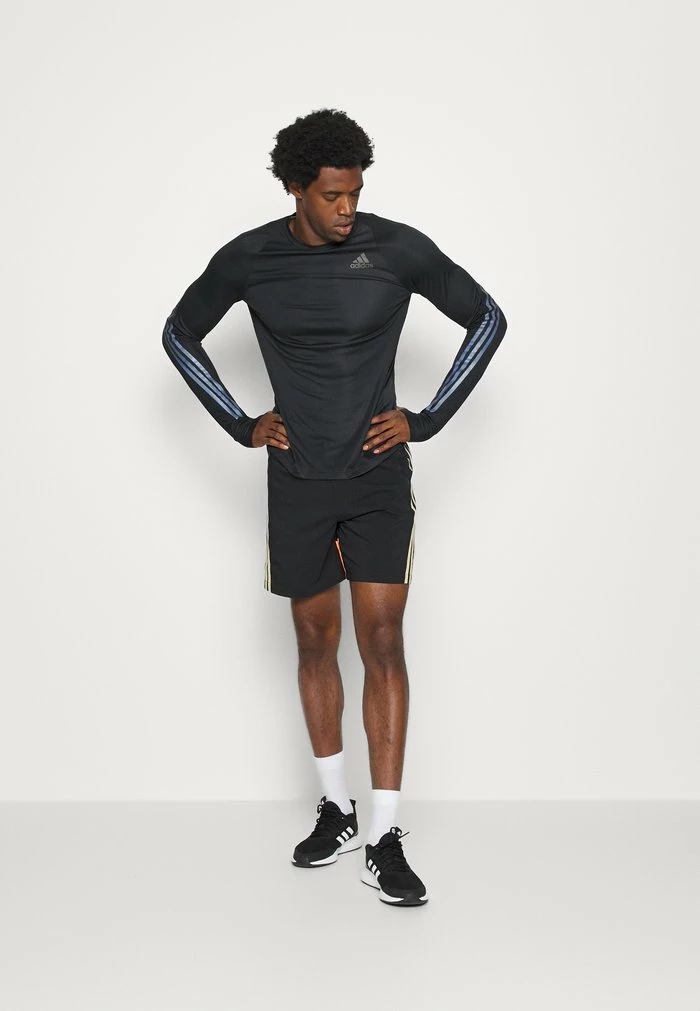 Adidas Performance RUN ICON TEE - Print T-shirt - Black 4 Adidas Performance RUN ICON TEE - Print T-shirt - Black - Image 2