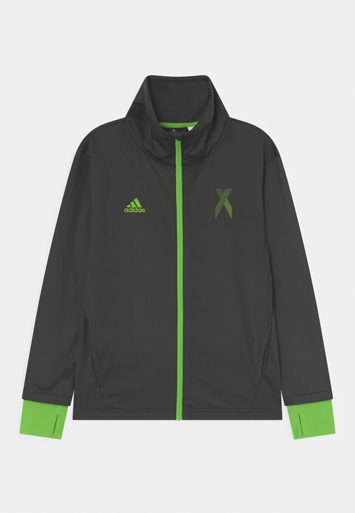 Adidas Performance UNISEX - Training Jacket - Black/semi Solar Green 3 Adidas Performance UNISEX - Training Jacket - Black/semi Solar Green