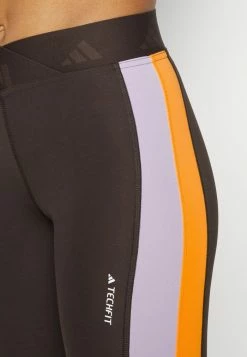 Adidas Performance HYPERGLAM - Leggings - Darkbrown -adidas Performance Shop 841b8389f5f542b98697d1b9a2b736f9