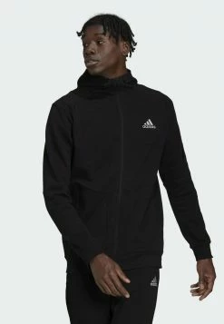 Adidas Performance ESSENTIAL - Zip-up Sweatshirt - Black -adidas Performance Shop 84cdf75f2b3a4c3899d180920e8295f2