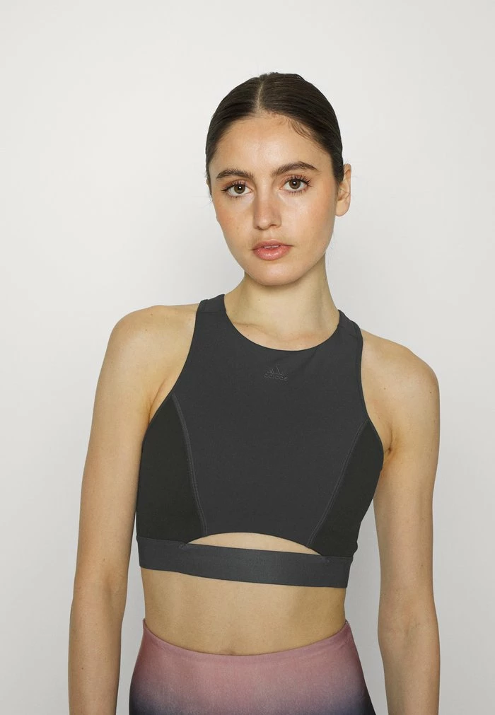 Adidas Performance Medium Support Sports Bra - Carbon/black 3 Adidas Performance Medium Support Sports Bra - Carbon/black
