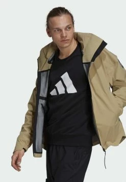 Adidas Performance MYSHELTER - Waterproof Jacket - Beige -adidas Performance Shop 850373c4eed54157ba183ffc8402b68c