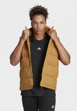 Adidas Performance HELIONIC VEST - Waistcoat - Brown -adidas Performance Shop 85bb1e4a407d417d911611d6e981af5c