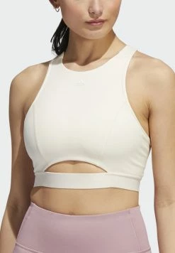 Adidas Performance Medium Support Sports Bra - White -adidas Performance Shop 85d039ba46874c9c9d62e6db4b7af8bf