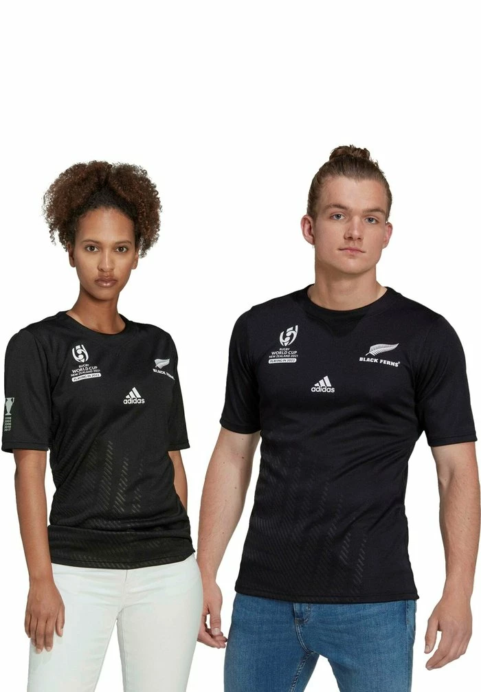 Adidas Performance BOYFRIENDH RWC RUGBY FED NEW ZEALAND ALL - Print T-shirt - Black 11 Adidas Performance BOYFRIENDH RWC RUGBY FED NEW ZEALAND ALL - Print T-shirt - Black - Image 9