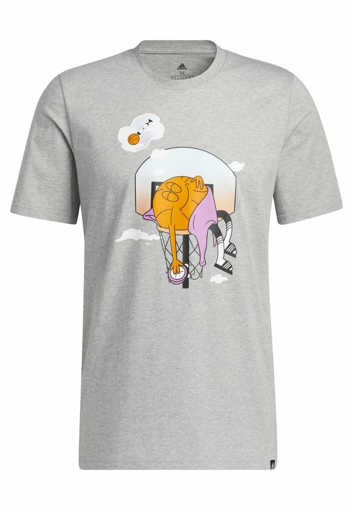 Adidas Performance SLEPT ON GRAPHIC - Sports T-shirt - Grey 7 Adidas Performance SLEPT ON GRAPHIC - Sports T-shirt - Grey - Image 5