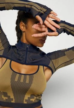 Adidas Performance CROP - Training Jacket - Dark Indigo/mesa -adidas Performance Shop 86755e49aca546398cb1112dc2f1482b