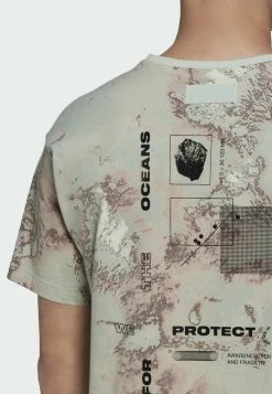 Adidas Performance PARLEY - Print T-shirt - Green -adidas Performance Shop 8694bf653fb343e19641c7cbd9f2a041