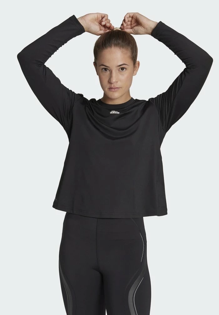 Adidas Performance Print T-shirt - Black/white 3 Adidas Performance Print T-shirt - Black/white