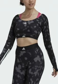 Adidas Performance HYPERGLAM CUT - Long Sleeved Top - Black -adidas Performance Shop 870e512d07584d1eb1cd15e4b7ac5c3c