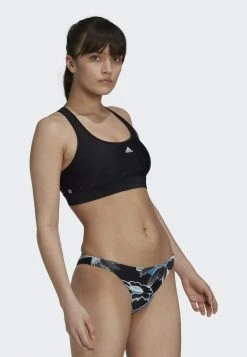 Adidas Performance POSITIVISEA HERO - Medium Support Sports Bra - Black -adidas Performance Shop 875cdaaec8644f33b43e1effe41d596e