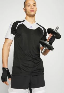 Adidas Performance TRAINING TEE MEN - Sports T-shirt - Black/dashgrey -adidas Performance Shop 88e7f28a0d454c009b5237ede87dc341