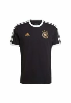 Adidas Performance DEUTSCHLAND DFB DNA 3S TEE - National Team Wear - Black White -adidas Performance Shop 89005de443bc4263b0e262bab5691aa0