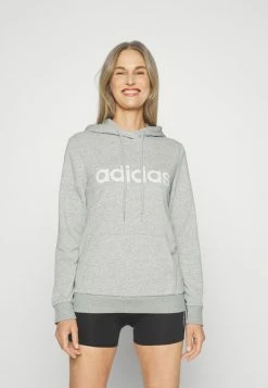 Adidas Performance Hoodie - Medium Grey Heather/white