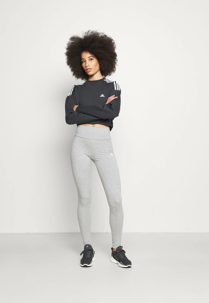 Adidas Performance CROP CREW - Sweatshirt - Carbon 4 Adidas Performance CROP CREW - Sweatshirt - Carbon - Image 2