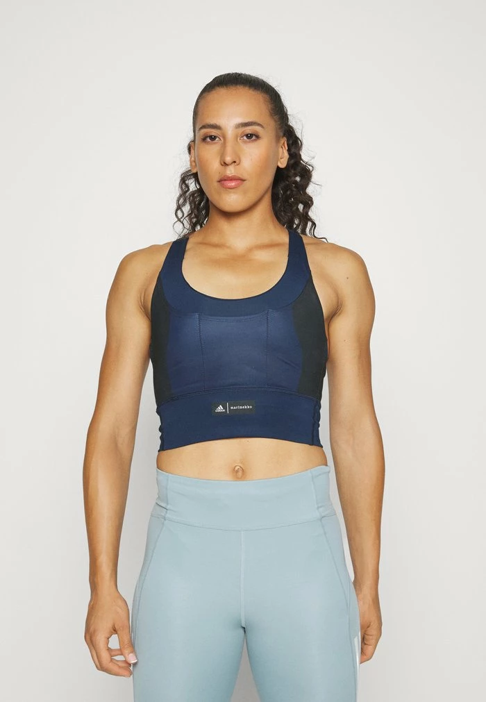 Adidas Performance ADIDAS X MARIMEKKO RUN BRA - Medium Support Sports Bra - Collegiate Navy 3 Adidas Performance ADIDAS X MARIMEKKO RUN BRA - Medium Support Sports Bra - Collegiate Navy
