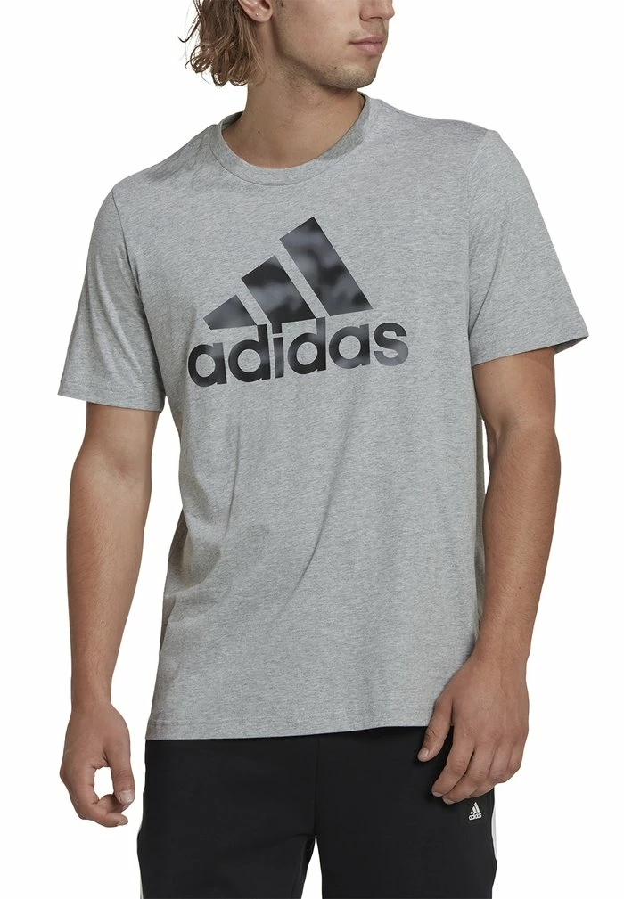 Adidas Performance CAMO - Print T-shirt - Medium Grey Heather 5 Adidas Performance CAMO - Print T-shirt - Medium Grey Heather - Image 3