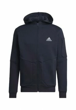 Adidas Performance ESSENTIALS FOR GAME DAY - Zip-up Sweatshirt - Blue -adidas Performance Shop 8b9fc7d925984cfaac19b0fbf2cd8dc8