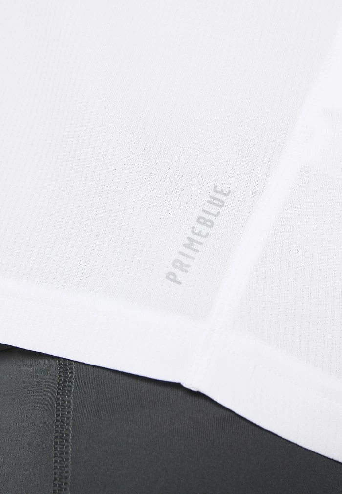 Adidas Performance P.BLUE TEE - Print T-shirt - White/silver 8 Adidas Performance P.BLUE TEE - Print T-shirt - White/silver - Image 6