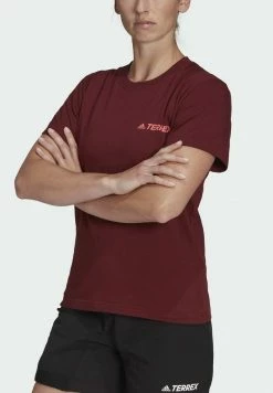 Adidas Performance GRAPHICS TEE - Print T-shirt - Red -adidas Performance Shop 8bce57921eaa458c9df275f6935107ed