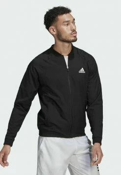 Adidas Performance TENNIS STRETCH-WOVEN - Bomber Jacket - Black -adidas Performance Shop 8be3c0a1eaa144dd9059b6fac9f698b6