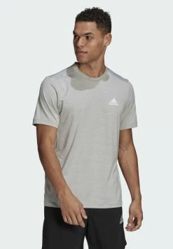 Adidas Performance DESIGNED TO MOVE STRETCH - Print T-shirt - Grey