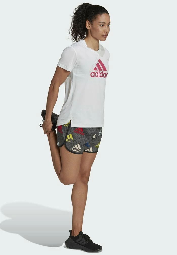 Adidas Performance STREIFEN LOVE - Sports Shorts - Black 4 Adidas Performance STREIFEN LOVE - Sports Shorts - Black - Image 2