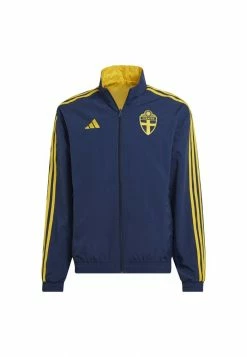 Adidas Performance SWEDEN SVFF ATHEM JACKET - National Team Wear - Blue -adidas Performance Shop 8d1c4631e38e45fd9f3dcf0ad3c46a4a