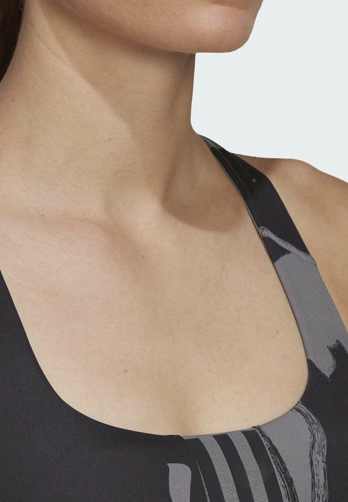 Adidas Performance Medium Support Sports Bra - Grey 5 Adidas Performance Medium Support Sports Bra - Grey - Image 3