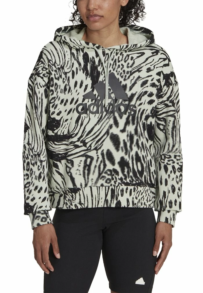 Adidas Performance FUTURE ICON ANIMAL PRINTED - Hoodie - Linen Green 6 Adidas Performance FUTURE ICON ANIMAL PRINTED - Hoodie - Linen Green - Image 4