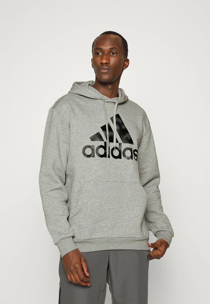 Adidas Performance ESSENTIALS CAMOUFLAGE PRINTED FRENCH TERRY - Hoodie - Medium Grey Heather 3 Adidas Performance ESSENTIALS CAMOUFLAGE PRINTED FRENCH TERRY - Hoodie - Medium Grey Heather
