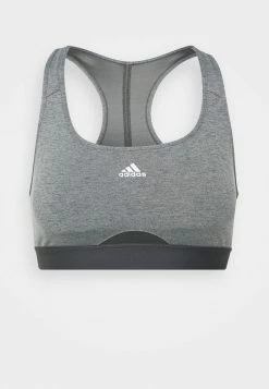 Adidas Performance Medium Support Sports Bra - Dark Grey Heather
