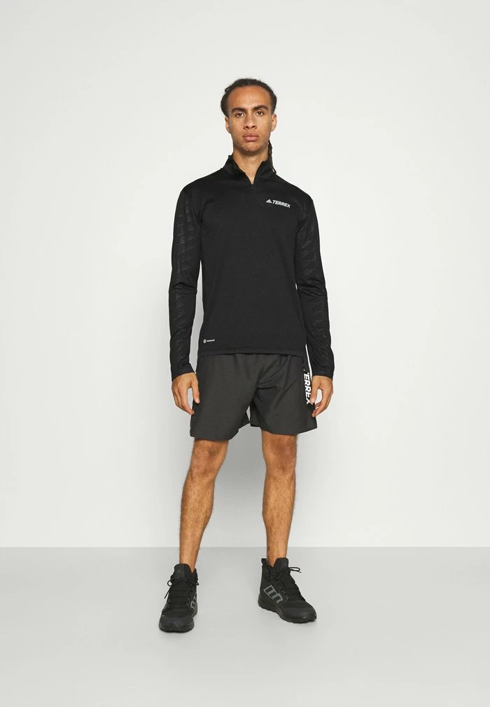 Adidas Performance MT HALF ZI LS - Long Sleeved Top - Black 4 Adidas Performance MT HALF ZI LS - Long Sleeved Top - Black - Image 2