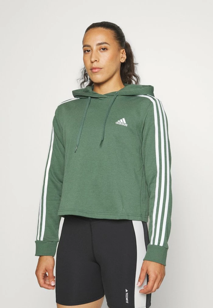 Adidas Performance Hoodie - Green Oxide/white 3 Adidas Performance Hoodie - Green Oxide/white