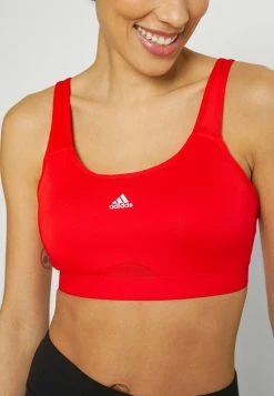 Adidas Performance MOVE - Medium Support Sports Bra - Vivid Red -adidas Performance Shop 8f3ec87e39404757bee06febace3d1a2