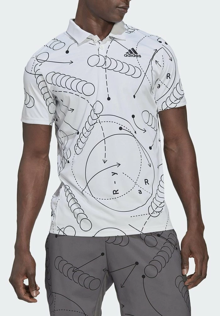 Adidas Performance GRAPHIC - Polo Shirt - White 5 Adidas Performance GRAPHIC - Polo Shirt - White - Image 3