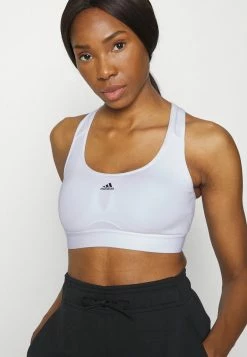 Adidas Performance Medium Support Sports Bra - White -adidas Performance Shop 8fa5181767744b728dced6ea4a51d63c