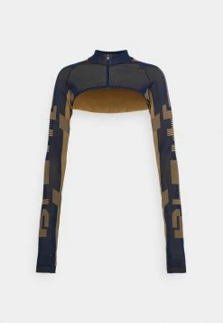 Adidas Performance CROP - Training Jacket - Dark Indigo/mesa -adidas Performance Shop 8fb5a69ae7204a239e4fbcfc21d61f66