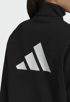 Adidas Performance FUTURE ICONS QUARTER ZIP - Sweatshirt - Black -adidas Performance Shop 908f7f1aa02f4a8a8ab84a919e8b0f29
