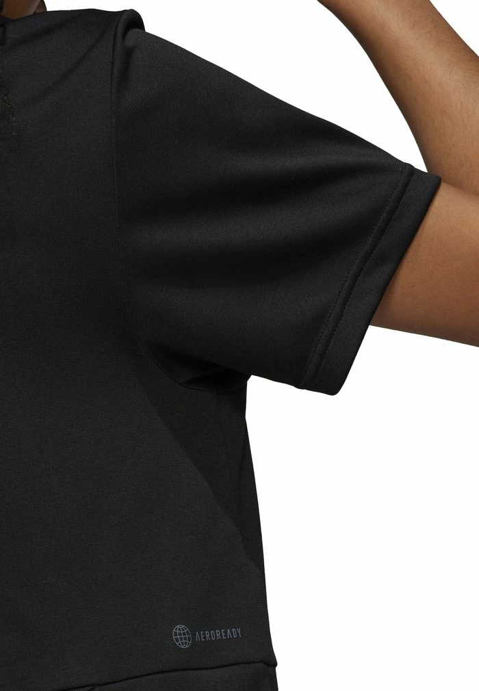 Adidas Performance CROP - Basic T-shirt - Black/white 6 Adidas Performance CROP - Basic T-shirt - Black/white - Image 4