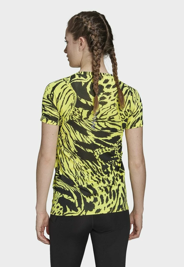 Adidas Performance Print T-shirt - Yellow 5 Adidas Performance Print T-shirt - Yellow - Image 3