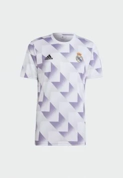 Adidas Performance REAL MADRID 22 PREMATCH SHIRT - Club Wear - White Dash Grey Magic Lilac -adidas Performance Shop 91348ac01bf14b72b429e9316d581cc8