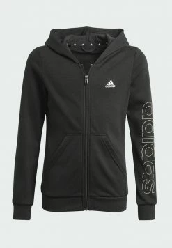 Adidas Performance ESSENTIALS - Zip-up Sweatshirt - Black -adidas Performance Shop 91ba63afc11147a8897c15ab7fdd1880