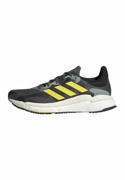 Adidas Performance SOLAR BOOST 4 NEUTRAL RUNNING SHOES - Neutral Running Shoes - Grey Six/beam Yellow/linen Green