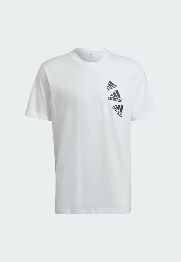 Adidas Performance Print T-shirt - White 10 Adidas Performance Print T-shirt - White - Image 8